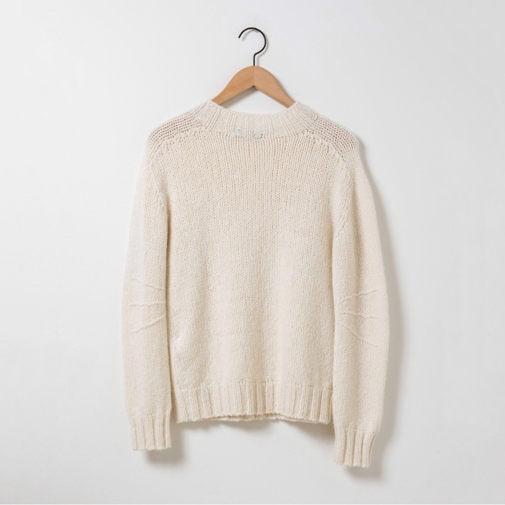 Dorothee Schumacher Heavenly Touch Cashmere Pullover Sweater Winter White XS